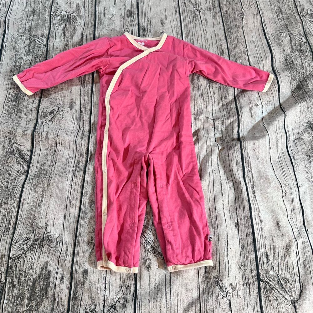 Baby Soy Pink and Cream One Piece Cotton & Soy Size 18-24 Months